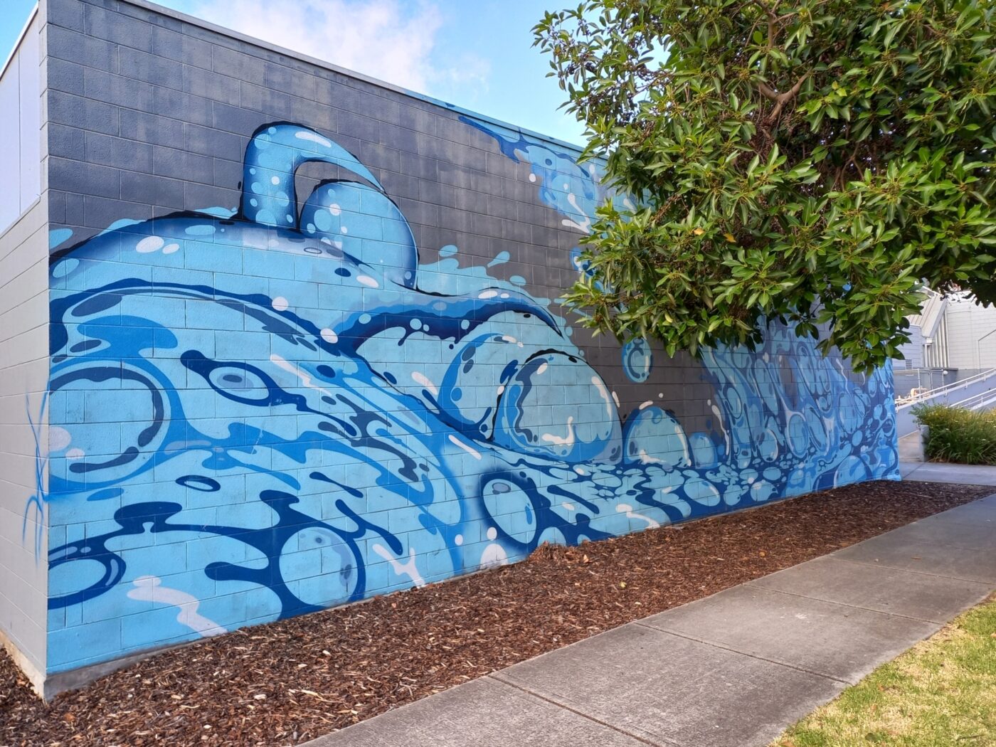 Wave Mural at SLC